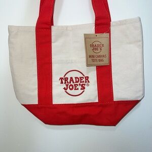 Trader Joe's red mini tote